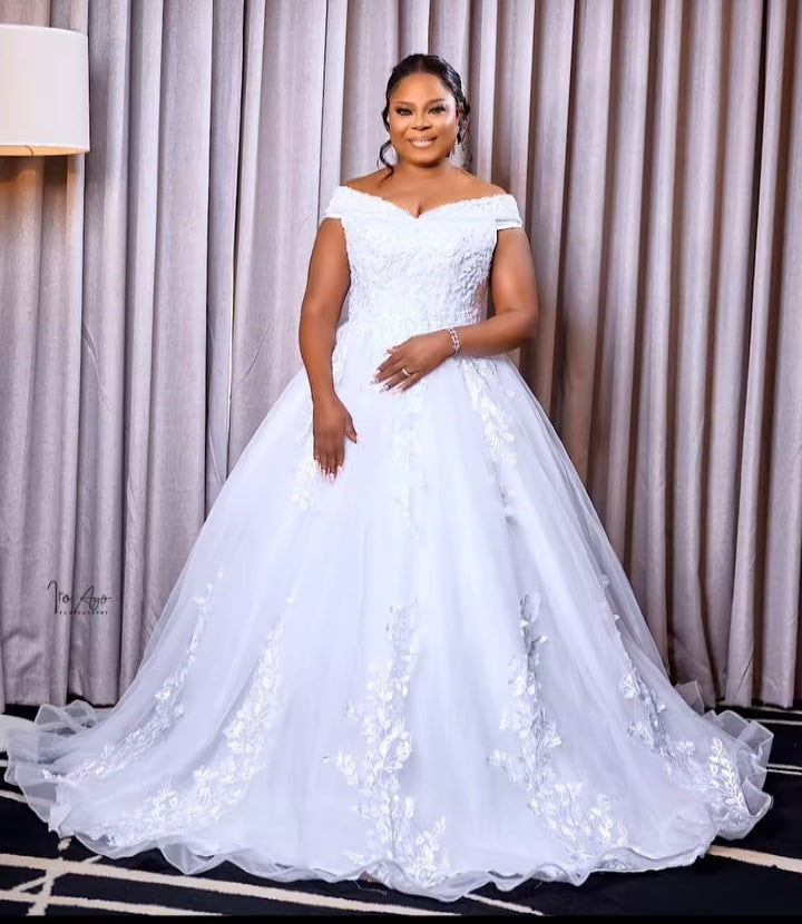 Actress Funke Etti celebrates birthday with wedding-themed photos 