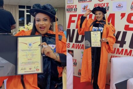 Nkechi Blessing reads the riot act after bagging Doctorate Degree