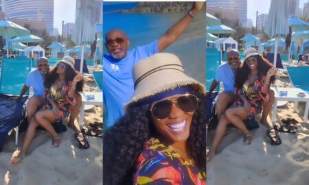 Iyabo Ojo tensions single people with moments from Paul Okoye's birthday vacation.