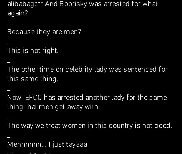 Ali Baba reacts to Bobrisky's arrest
