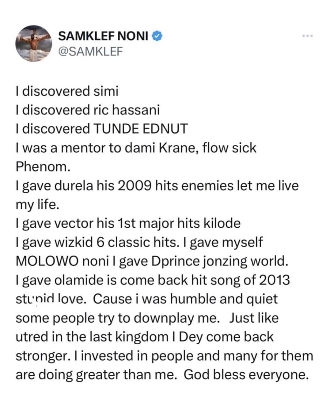 SamKlef reflects on artists he’s helped become famous.