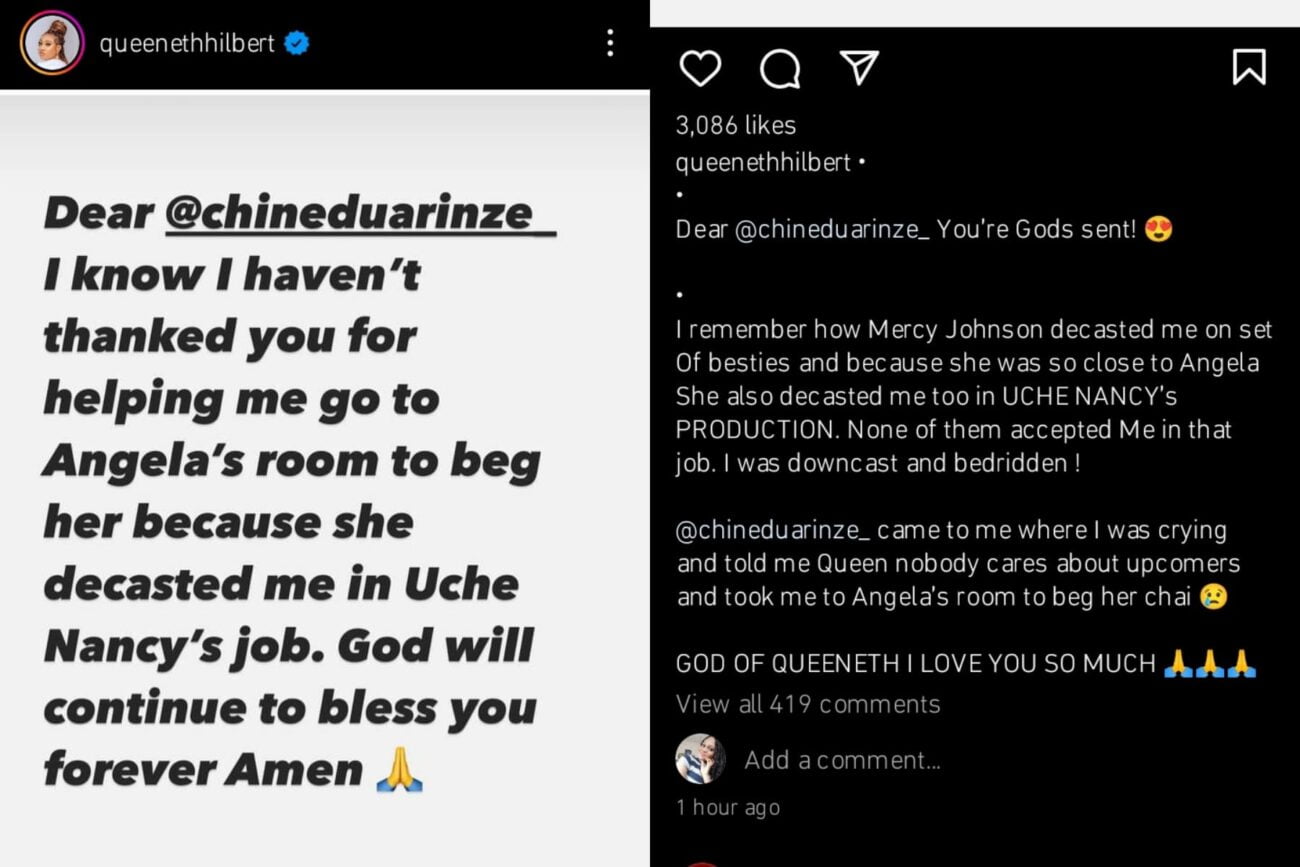 Queeneth Hilbert shares her ordeal with Mercy Johnson