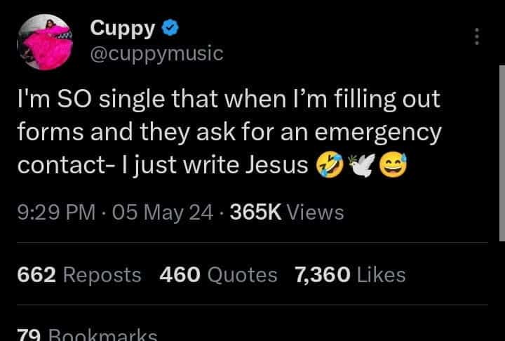 DJ Cuppy says she writes Jesus in her emergency contact