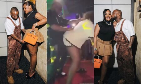 Netizens react to a video of Chioma grinding on Davido in Jamaica.