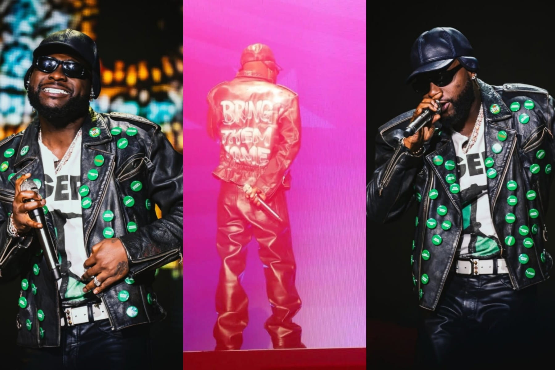 Davido rocks jacket of kidnapped children